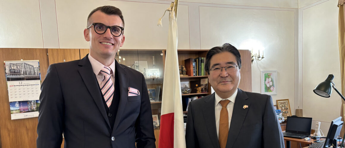 在スロバキア日本国特命全権大使とのミーティング Marek Sobola Yasuhiro Kawakami Servare et Manere Japan